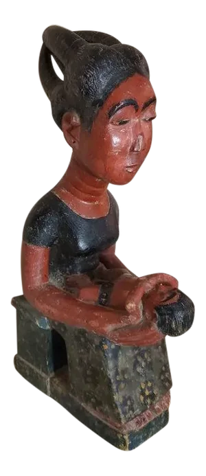 Antique Phemba Yombe Folk Art Maternity Figure Sculpture