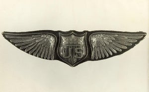 Early 20th Century Photograph of Ww1 U S Air Service Pilot Wings