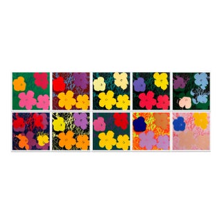 Andy Warhol, Flowers Portfolio, Screenprints, Set of 10 For Sale
