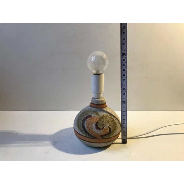 Chamotte Ceramic Table Lamp by Noomi Backhausen for Søholm, 1970s For Sale - Image 6 of 7