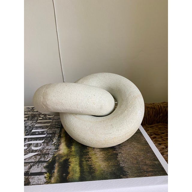 Limestone Knot Figurine Chairish