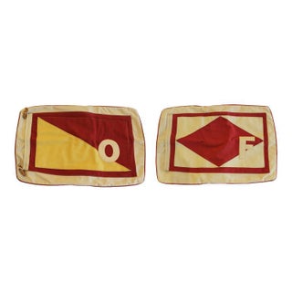 Nautical Pillow Shams - A Pair For Sale