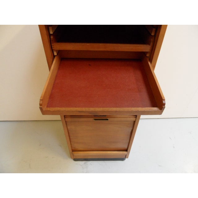 Vintage Filing Cabinet with Roller Shutter, 1930s For Sale - Image 10 of 13