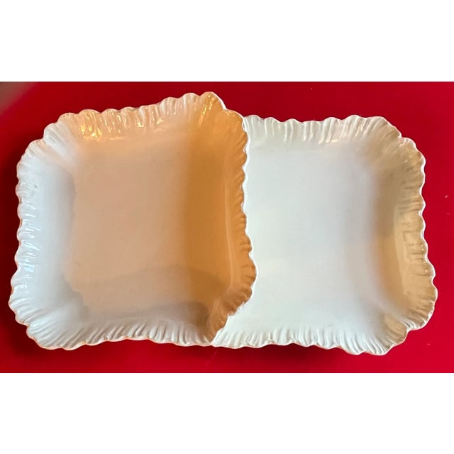 Antique 18th Century English Rococo Wedgwood Creamware Shell Edge Square Serving Dishes or Bowls - a Pair For Sale In New York - Image 6 of 12