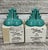 This is a pair of genuine vintage Fiesta Homer Laughlin Pyramid Candlesticks in the retired Turquoise color in the...
