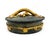Chapman Manufacturing Company Vintage Italian Black & Gold Gilt Ceramic Lidded Box – Grapevine Motif – Hollywood Regency / Italian Traditional For Sale - Image 4 of 13