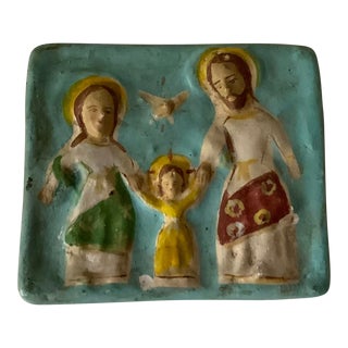 Antique Religious Holy Family Icon For Sale
