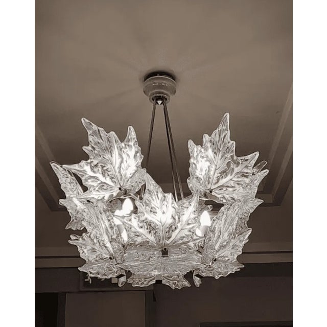 1950s Champs-Elysées Chandelier from Lalique, 1957 For Sale - Image 5 of 6