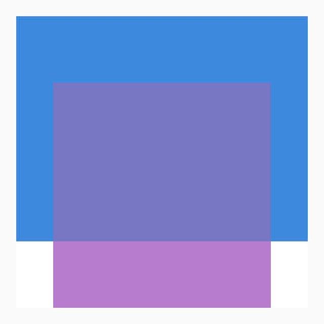 Mid-Century Modern The Interaction of Blue and Purple Fine Art Print 45" X 55" by Liz Roache For Sale - Image 3 of 6