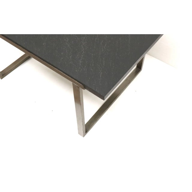 Vintage Heavy Slate Coffee Table, 1970s For Sale - Image 4 of 6