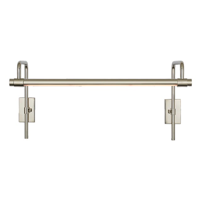 Kidd 18" Frame Mount Picture Light in Polished Nickel Designer: Thomas O'Brien Finish: Polished Nickel Height: 8.75" -...