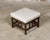 19th Century English Turned Bobbin Legs Stool with Linen Upholstery For Sale - Image 10 of 10