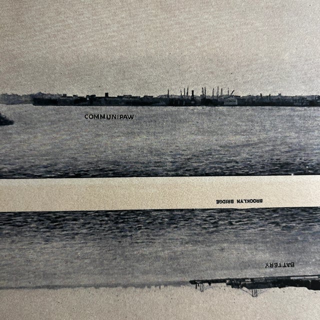 Contemporary Print New York City Harbor 1910 For Sale - Image 4 of 4