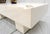 Mid Century Modern Double Pedestal Thick Cream Off-White Lacquer Coffee Table For Sale - Image 9 of 11