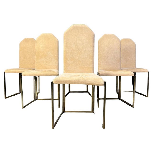 Vintage Brass Dining Chairs from Belgochrom, 1970s, Set of 6 For Sale - Image 13 of 13