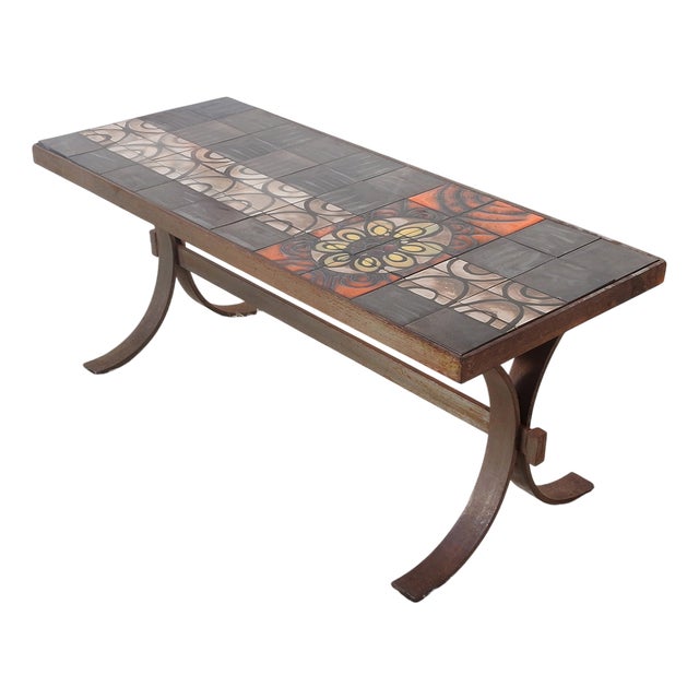 French Brutalist Coffee Table, 1970s For Sale