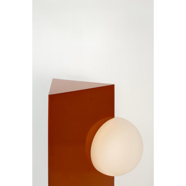 High Sfera Orange Glaze Lamp from Pulpo For Sale - Image 6 of 18