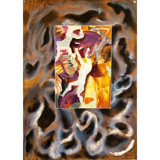 Sandro Chia, Large lithograph Italian Post Modernist Bright Figurative Pop Art Cubism, c.1980-1990 For Sale