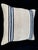 Turkish Hemp Pillow Cushion Natural Beige Blue Cushion Cover 20"x20" For Sale - Image 4 of 4
