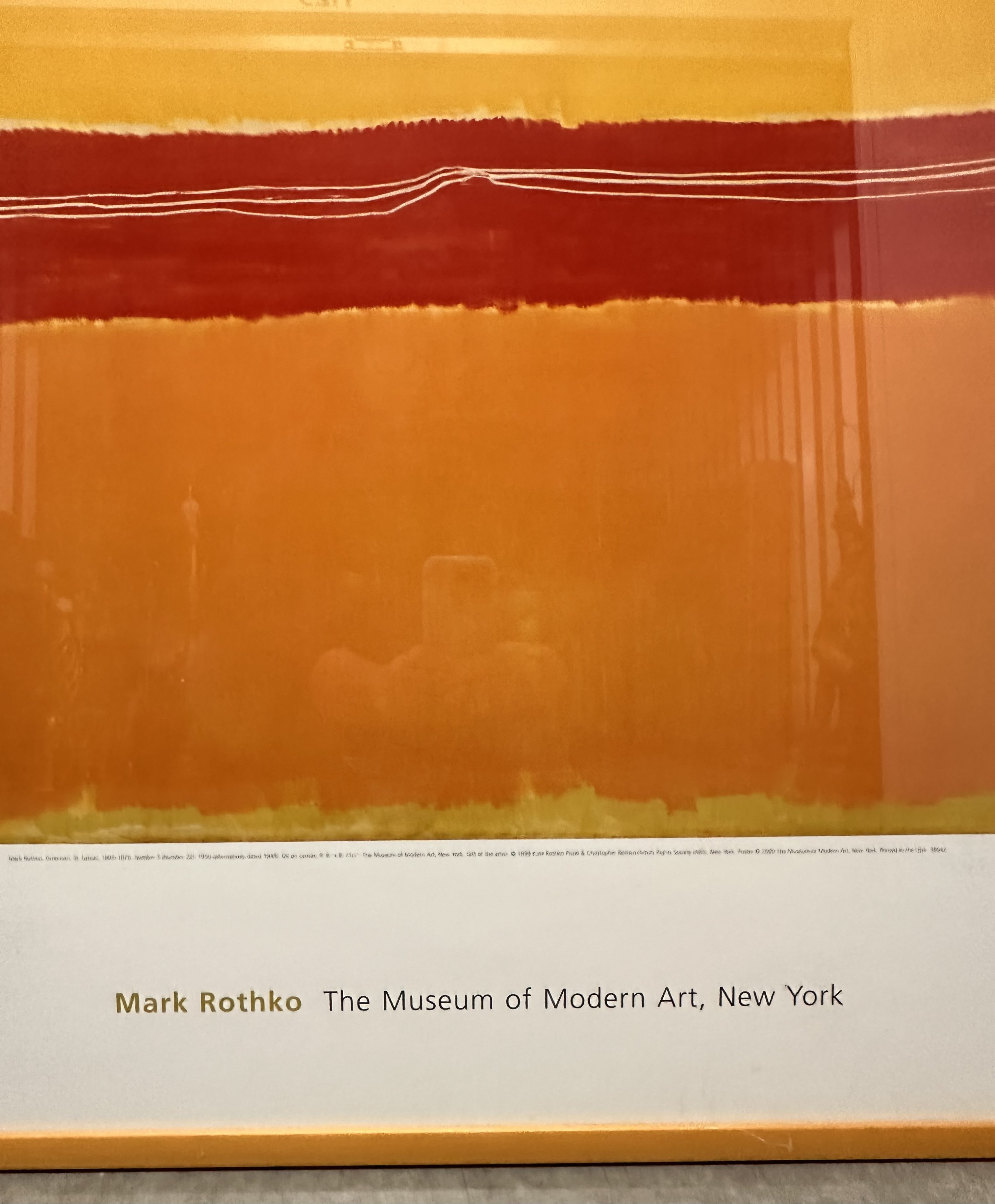 Early 20th Century Rothko Exhibition Offset Lithographic Poster