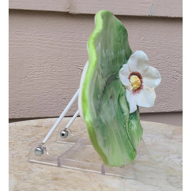 LastChance!Vintage Italian Majolica Style Trinket Tray or Catchall For Sale In Seattle - Image 6 of 9