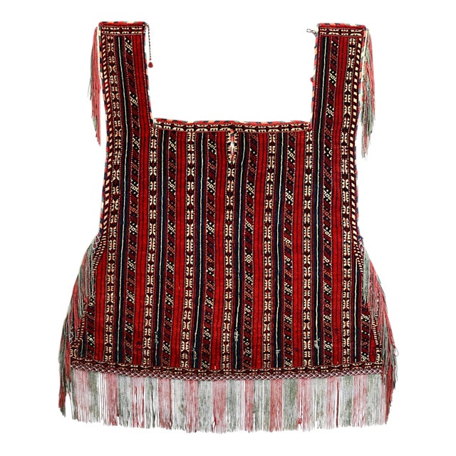 Vintage Turkmen Handwoven Horse Cover Blanket, 1920s For Sale