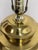 Vintage Polished Brass Swirl Urn Table Lamp For Sale - Image 4 of 12