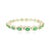 8.13 Ct Zambian Emerald Halo Diamond Bracelet in 18k Solid Gold For Sale In New York - Image 6 of 11