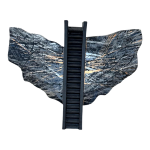 Calman Shemi Signed Jacob's Ladder Art Sculpture