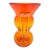 Mid-Century Modern Amberina Crackle Glass Pitcher Vase by Rainbow Glass Co – Persimmon Hue For Sale - Image 4 of 7