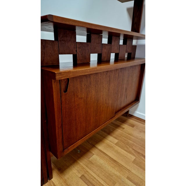 Brown Entrance Divider in Teak, Italy, 1960s For Sale - Image 8 of 18