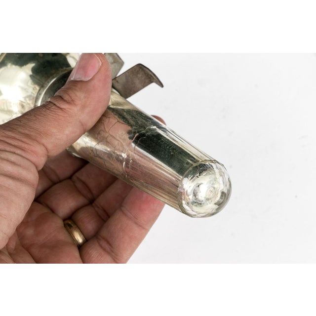 Glass Antique Silvered Glass Wall Candle Sconces—A Pair For Sale - Image 7 of 7