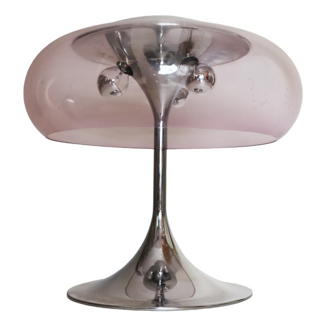 Space Age Italian Mushroom Table Lamp attributed to Goffredo Reggiani, 1960s For Sale