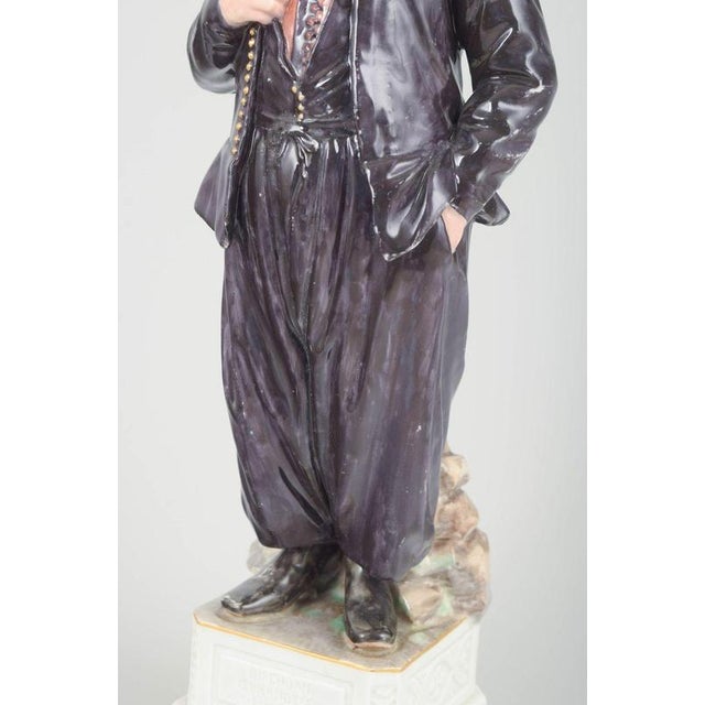 Porcelain Figurine of Man in Traditional Regional Costume from Royal Copenhagen For Sale - Image 3 of 8