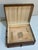 Antique Wood Storage Box With Drawer - Dovetail Joints - Brass Hardware C. 1900 For Sale - Image 9 of 11