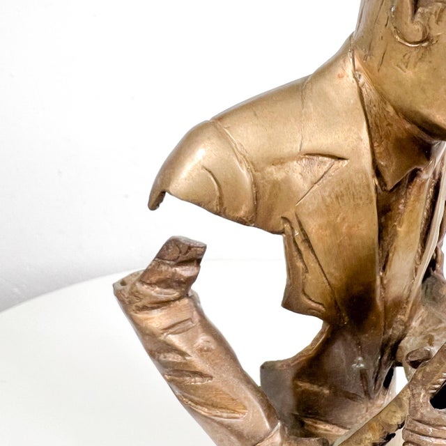 Vintage Jazz Player Saxaphone Musician Sculpture Figurine For Sale - Image 10 of 13