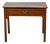 19th-Century English Georgian Oak Side Table with Chippendale Brass Hardware For Sale