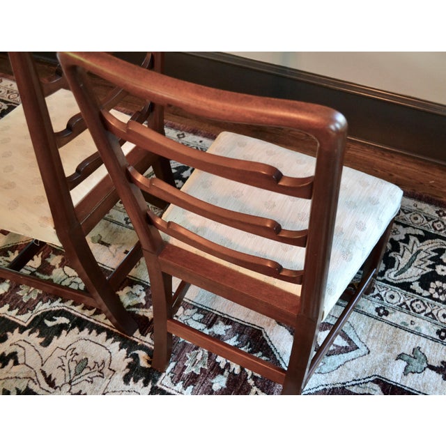 Wood 20th Century Ladder Back Chairs by Kittinger - Set 6 For Sale - Image 7 of 10