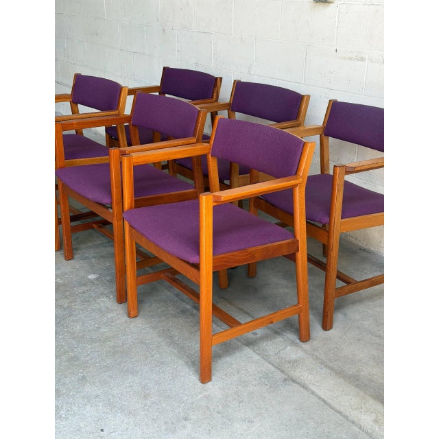 Søborg Møbelfabrik Set of 6 Børge Mogensen Dining Chairs for Søborg Møbelfabrik, Denmark, 1960s For Sale - Image 4 of 10