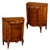 Pair Antique 18thC French Louis XV Inlaid Marquetry Ormolu Tambour Cabinets 1780 For Sale In Portland, OR - Image 6 of 18