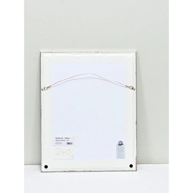 Paper English Circa 1930 Framed Modern Monochromatic Painting For Sale - Image 7 of 7