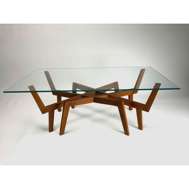Mid-Century Modern Sculptural Wooden Coffee Table, Italy, 1950s For Sale - Image 3 of 17