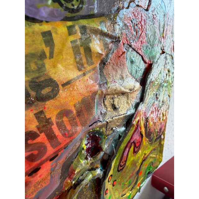 Large Serg Graff Cartoon Burlesque Original Mixed Media Contemporary Pop Art Coa For Sale - Image 10 of 14