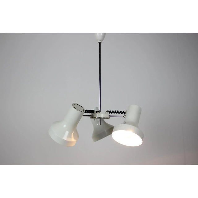 Metal Mid-Century Chandelier, 1970s For Sale - Image 7 of 9