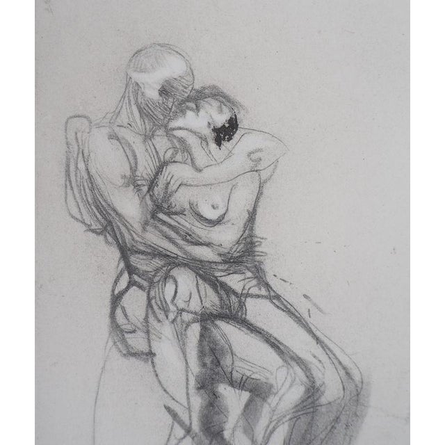 After Auguste Rodin, Nude, Group of Françoise and Rimini, Engraving For Sale - Image 4 of 7