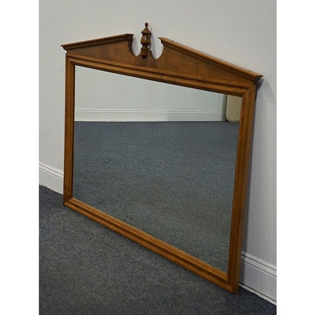 ETHAN ALLEN Heirloom Nutmeg Maple 53" Pediment Mirror 10-5220 41.5" High 53.75" Wide 1.75" Deep We specialize in high end...