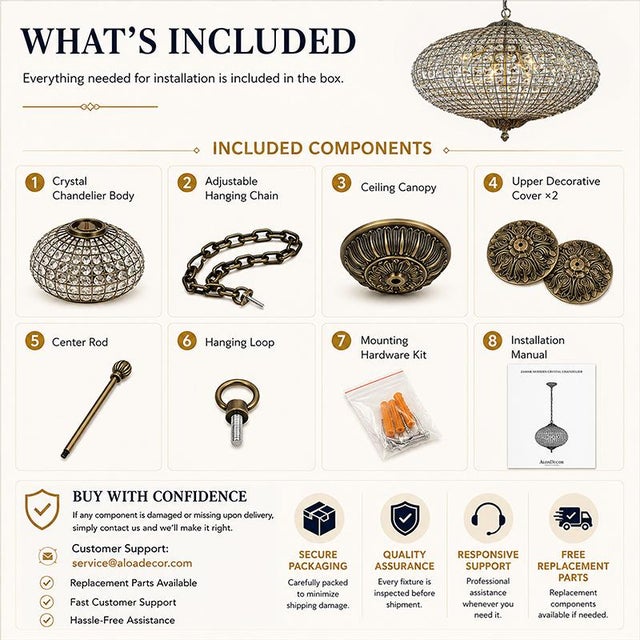 2020s Aloadecor 25 Inch 6-Light Antique Bronze With Vintage Patina Dimmable Retro French Crystals Chandelier With Adjustable Chain For Sale - Image 5 of 7