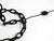 Brutalist Welded Black Chains Floor Lamp in the style of Franz West, 1970s For Sale - Image 11 of 13