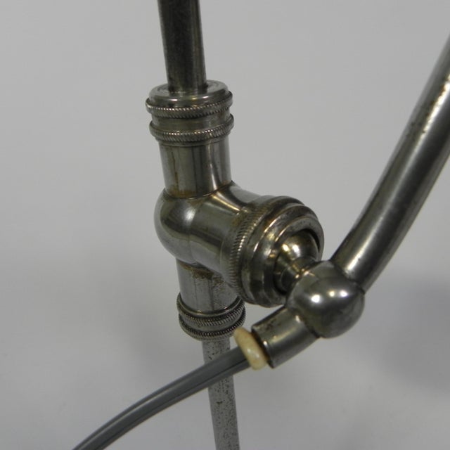 French Desk Lamp with Adjustable Glass Shade, 1930s For Sale - Image 3 of 18