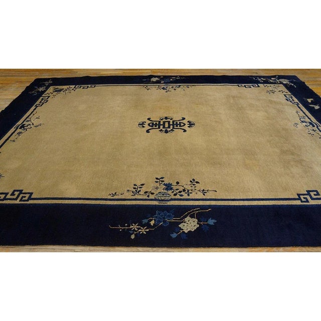 Antique Chinese Peking Rug 8' 11" x 11' 7" For Sale In New York - Image 6 of 9